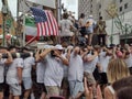 Giglio Lift During The Feast Of Our Lady Of Mount Carmel, Brooklyn, NY, USA